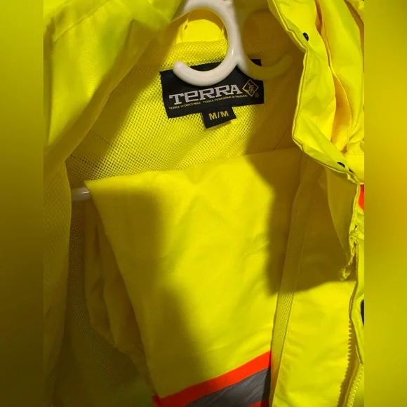 TERRA High-Visibility Yellow Safety Rainsuit - Picture 1 of 2